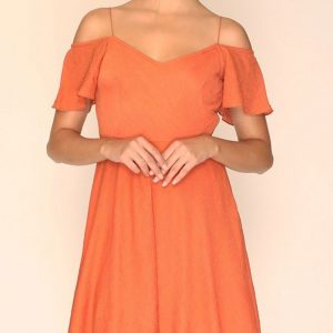 pepaloves cheryl dress orange