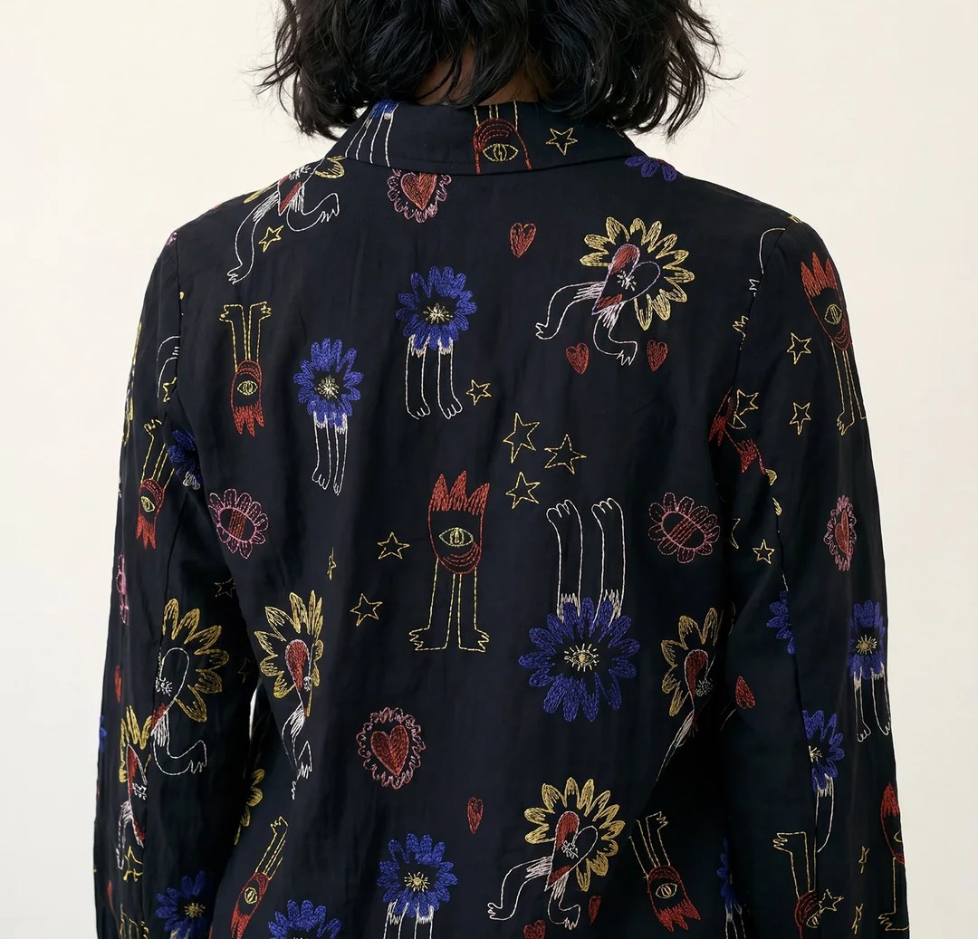 camicia-ricamata-love